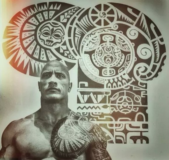 Dwayne Johnson “The Rock” Tattoos - Memory Lane Tattoo Studio Singapore